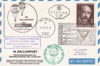 44. Ballonpost Reko Wien 24.10.1970 Raiffeisen (Starthindernis),